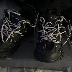 Balenciaga Black and White Chunky Sneakers